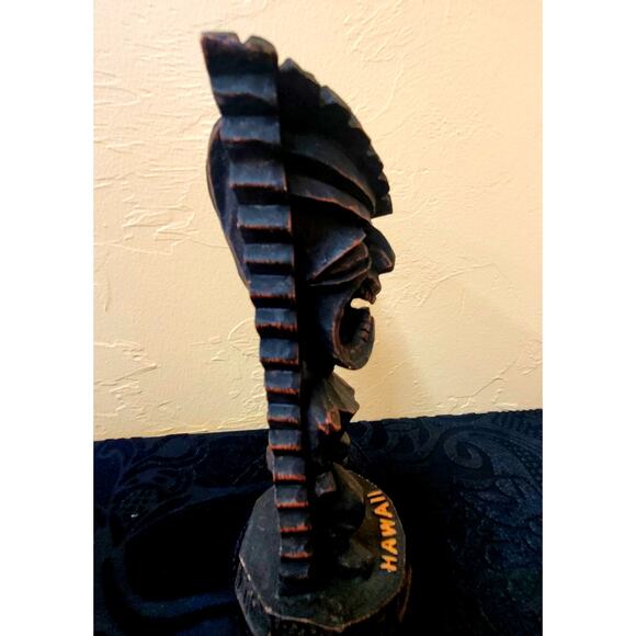 Long Life Tiki; Hawaii; VTG KC Company Traditional / Souvenir; 7" Tall - Picture 5 of 11